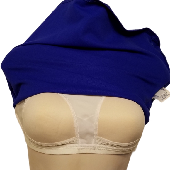 Land's End Racerback Performance Swim Tank Top Size 4 - Picture 3 of 7